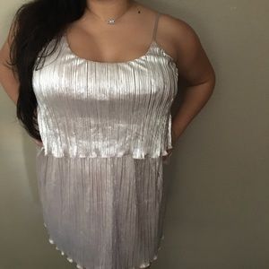 Metallic blush pink Cocktail dress